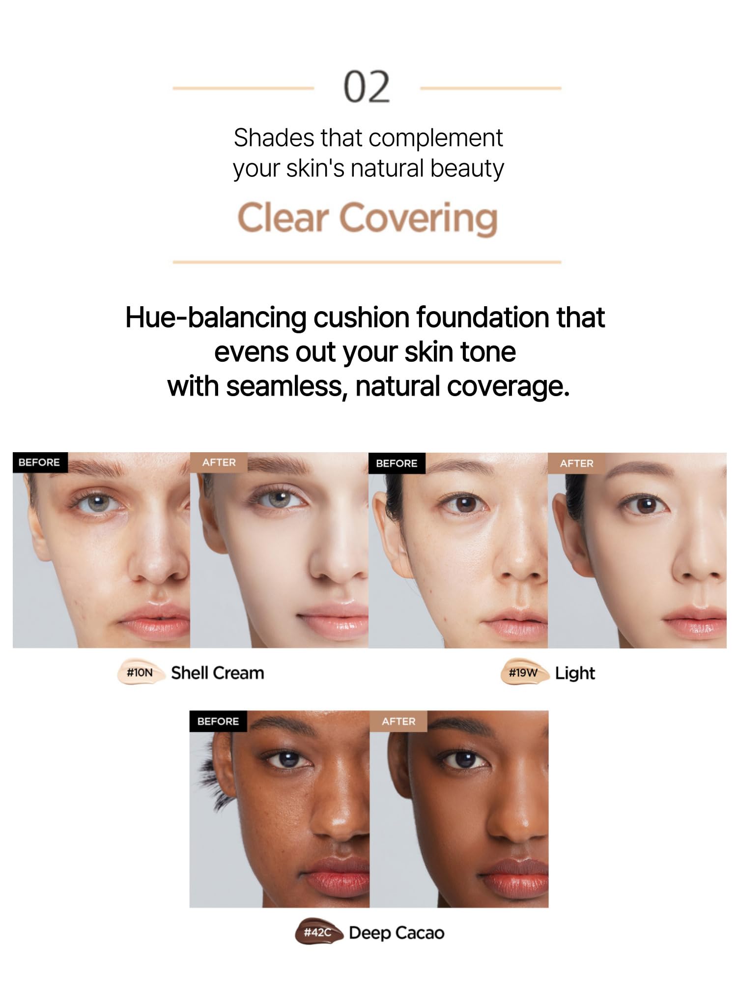 JUNG SAEM MOOL Essential Skin Nuder Cushion 22N Peach Light — Buildable Hydrating Foundation
