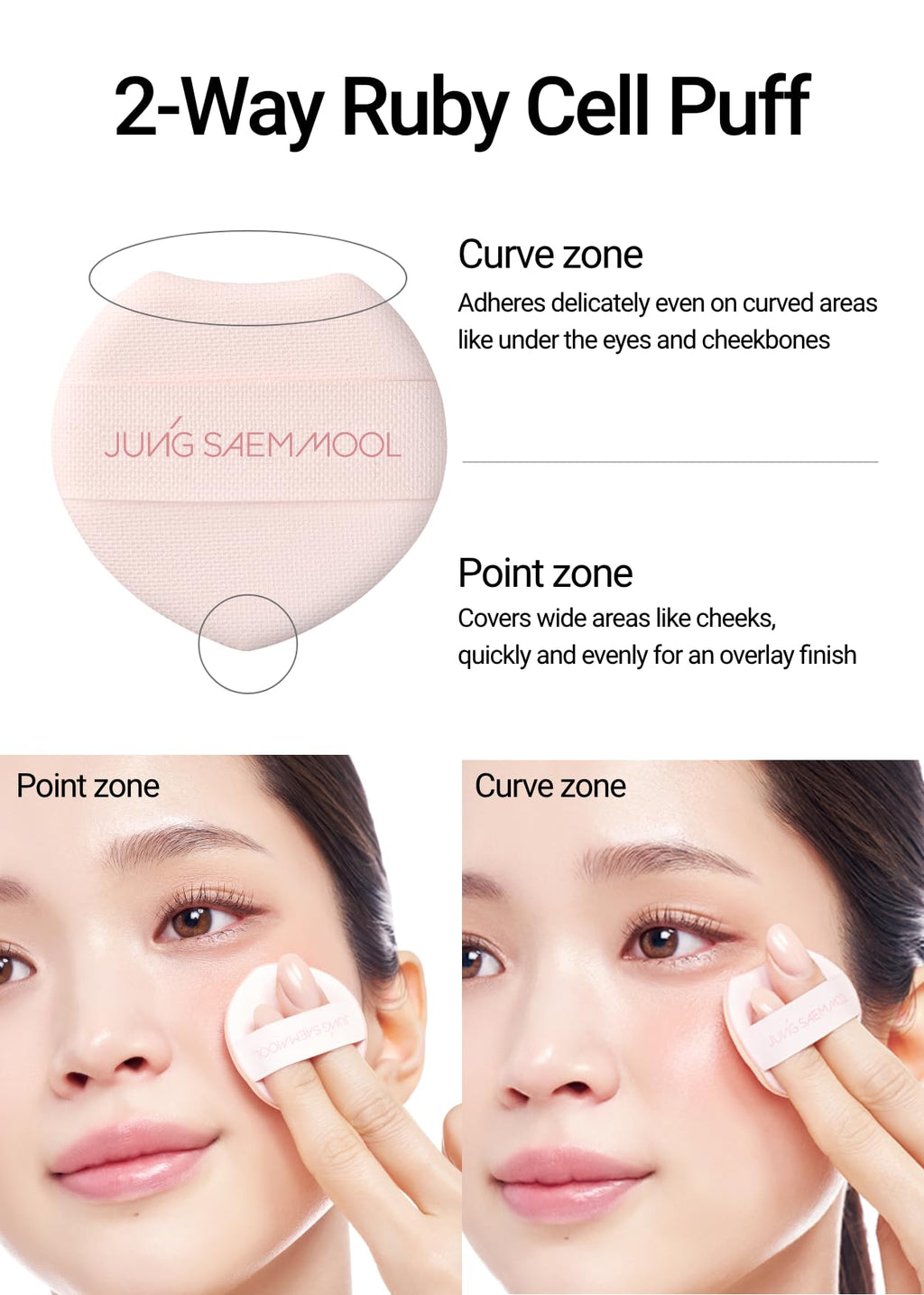 JUNG SAEM MOOL Artist Cushion Blush Coral Halo – Lightweight Hydrating Cushion Blush for Dewy Cheeks