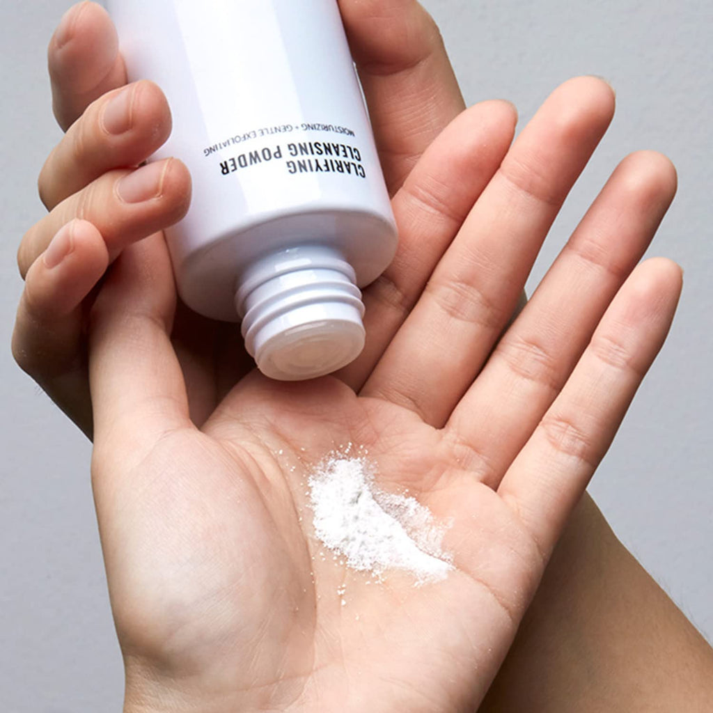 JUNO & Co. Cleansing Powder — Powder-to-Foam Exfoliating Face Cleanser with Hyaluronic Acid, Rice Extract & Papain, 50 g