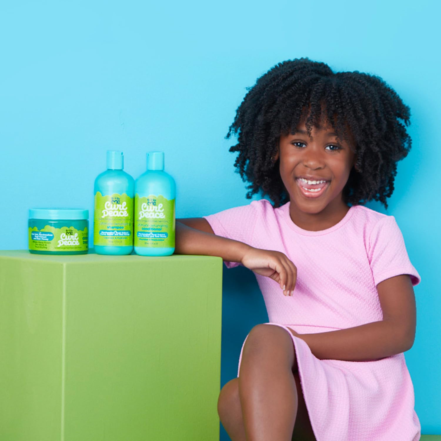 Just For Me Curl Peace Tender Head Detangling Treatment (3 Pack) – Rinses Away Knots, Pre-Wash & Post-Styling, No Parabens/Sulfates, 12 oz