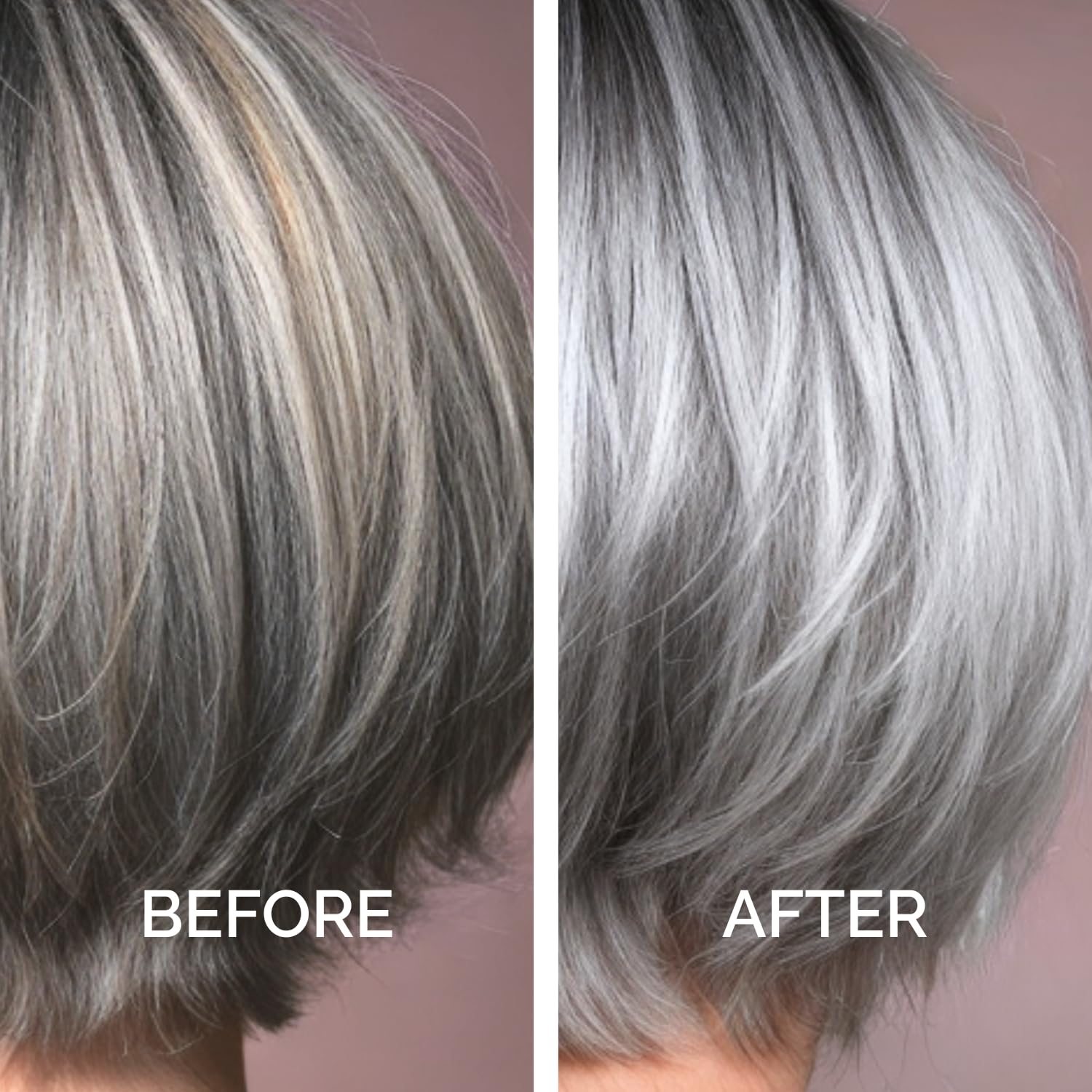 Just Nutritive Purple Toning Shampoo for Blonde, Gray, White & Silver Hair – Neutralize Brassiness, Hydrate & Shine (8 oz)