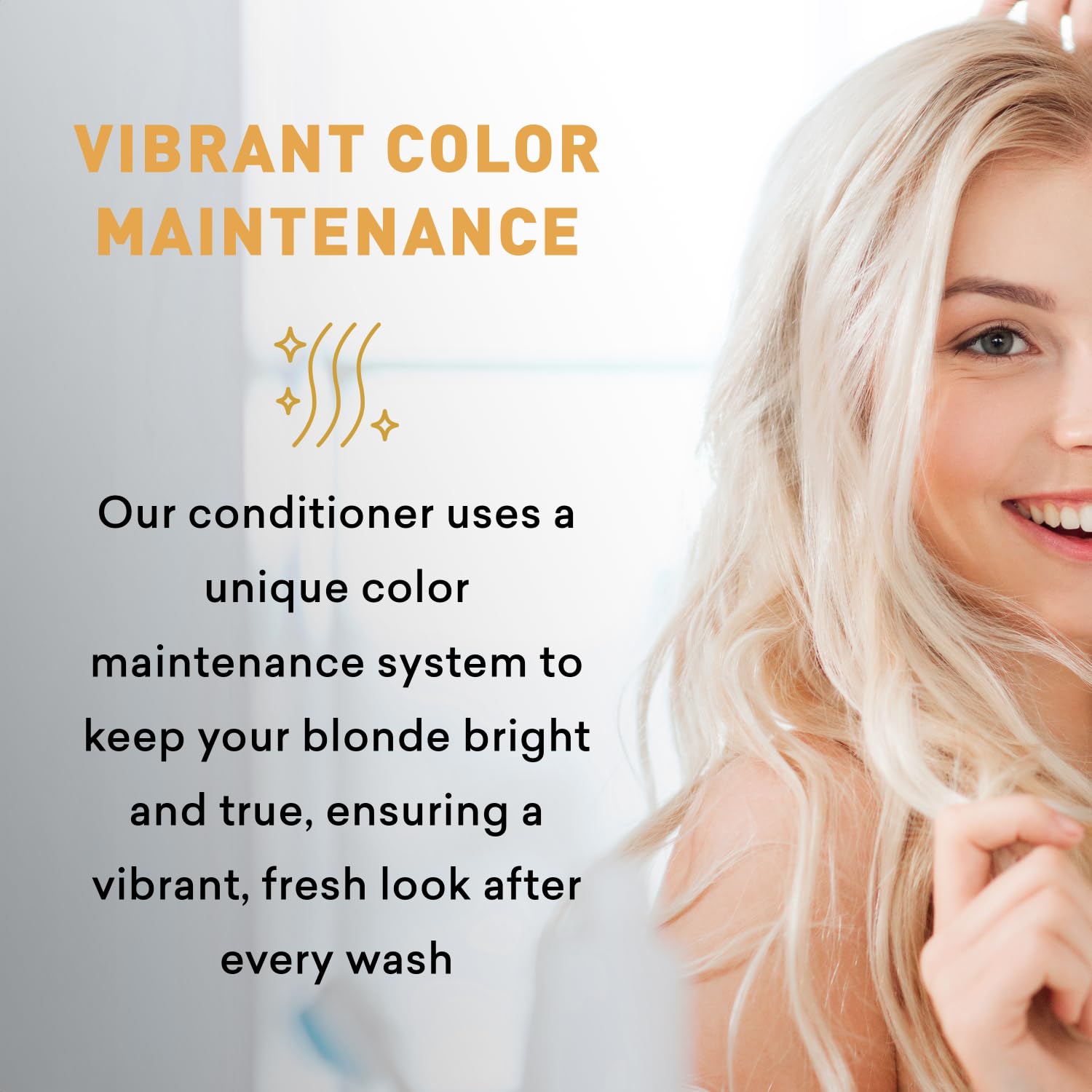 Just Nutritive Blonde Conditioner – Neutralizes Brassy Tones for Natural & Color-Treated Hair, 8 oz