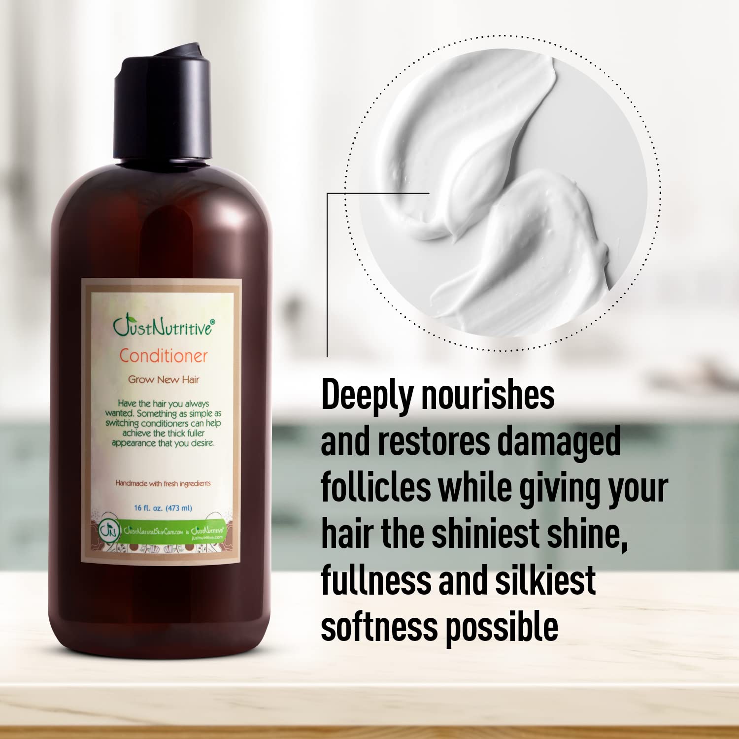 Just Nutritive Grow New Hair Conditioner | Strengthen & Nourish Hair