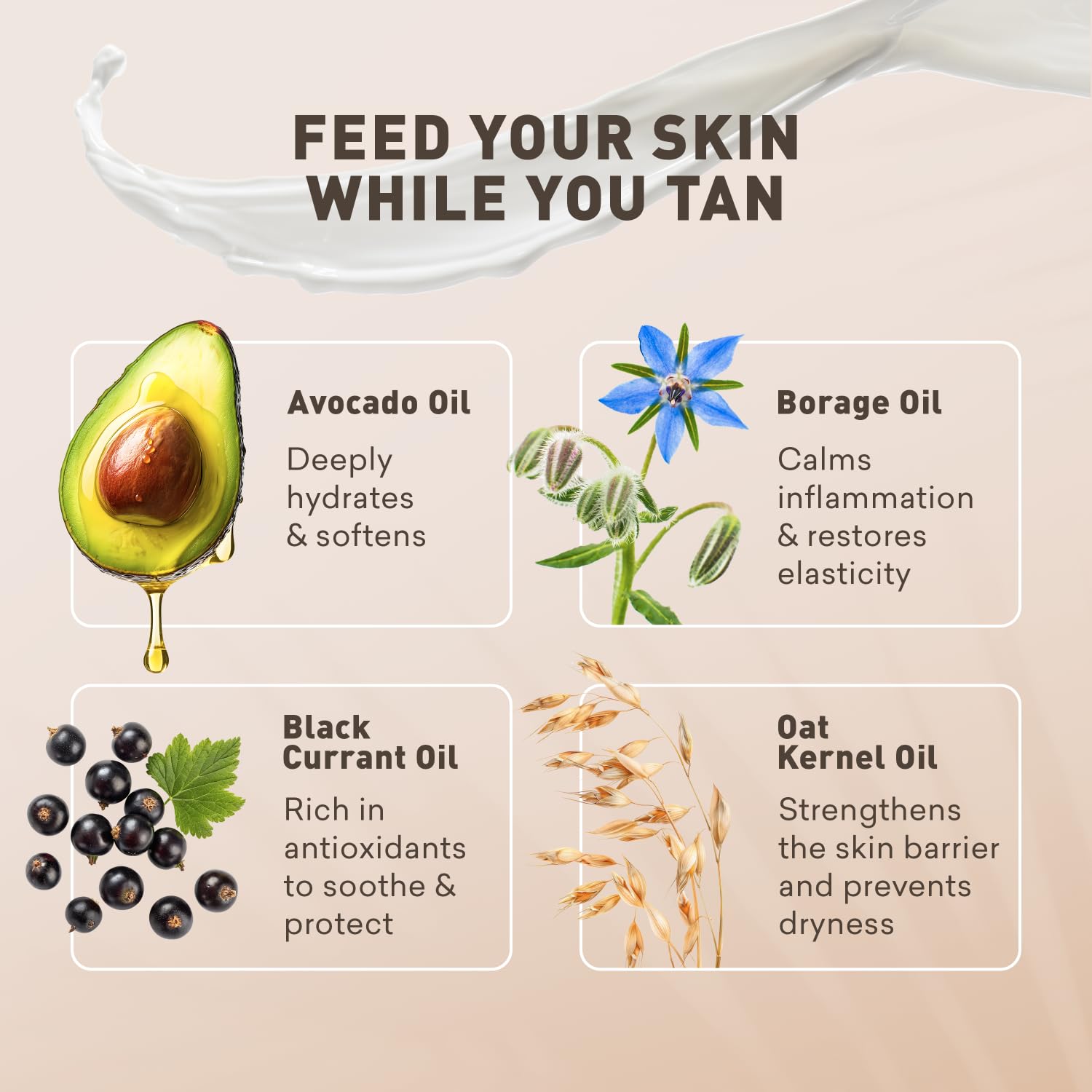 Just Nutritive Sunless Tanning Lotion Dark Tones – Indoor Self-Tanner (8 oz) | Dark Tan Glow