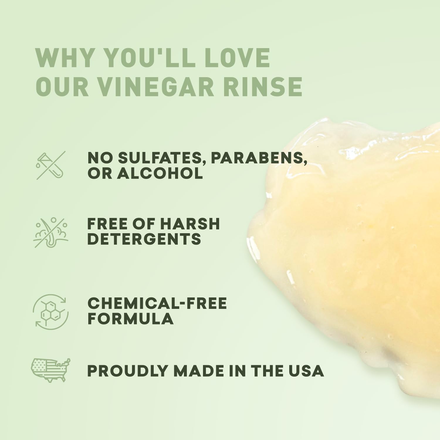 Just Nutritive Vinegar Rinse Cleanser | Refresh Hair & Scalp Naturally