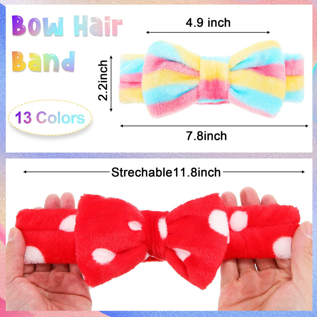 Jutom 74 Pcs Spa Headband Set – 37 Styles Coral Fleece Facial Headbands for Makeup, Skincare & Bath
