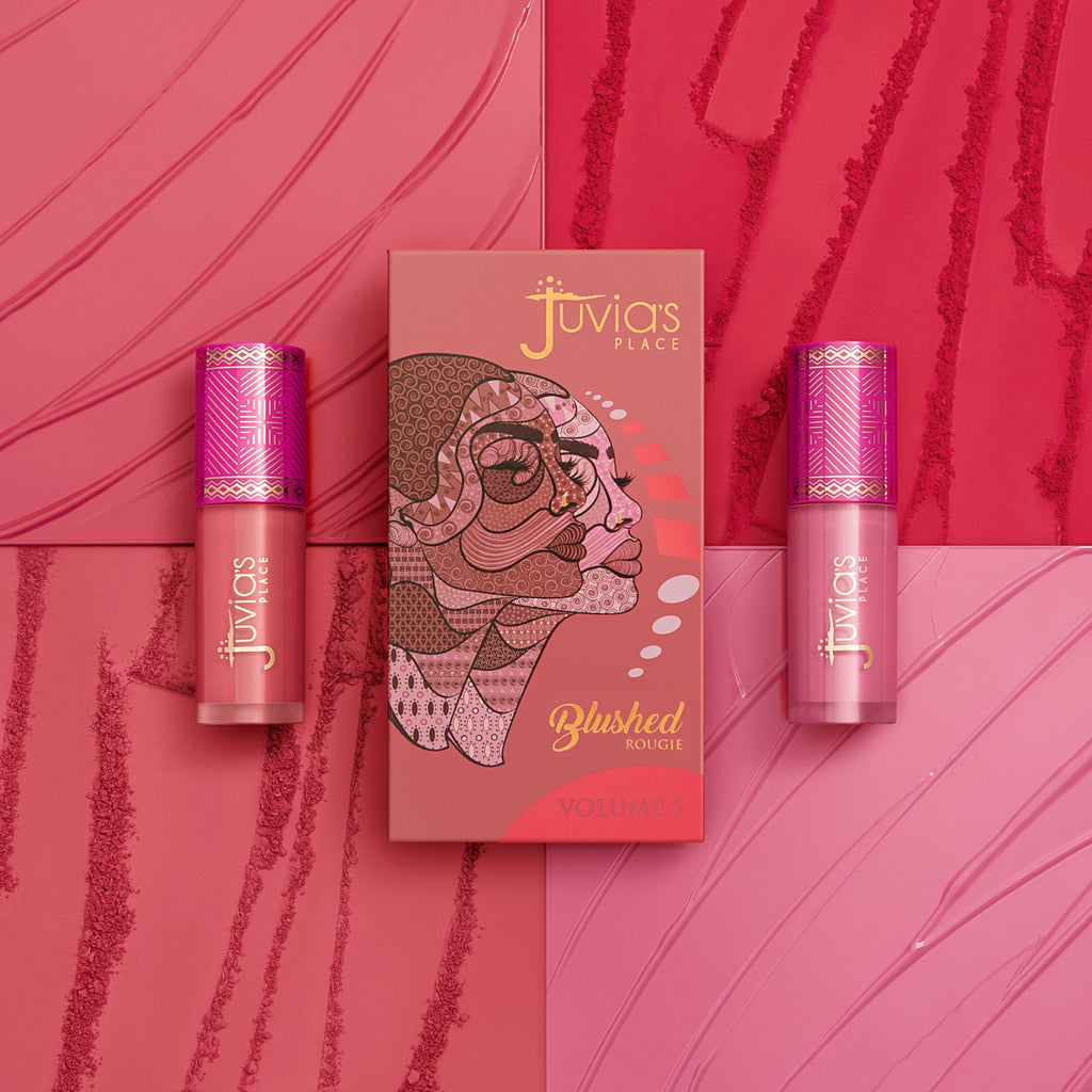 Juvia's Place Blushed Duo Blush Volume5 – Two-Tone, Buildable Pressed Mineral Powder for All Skin Tones