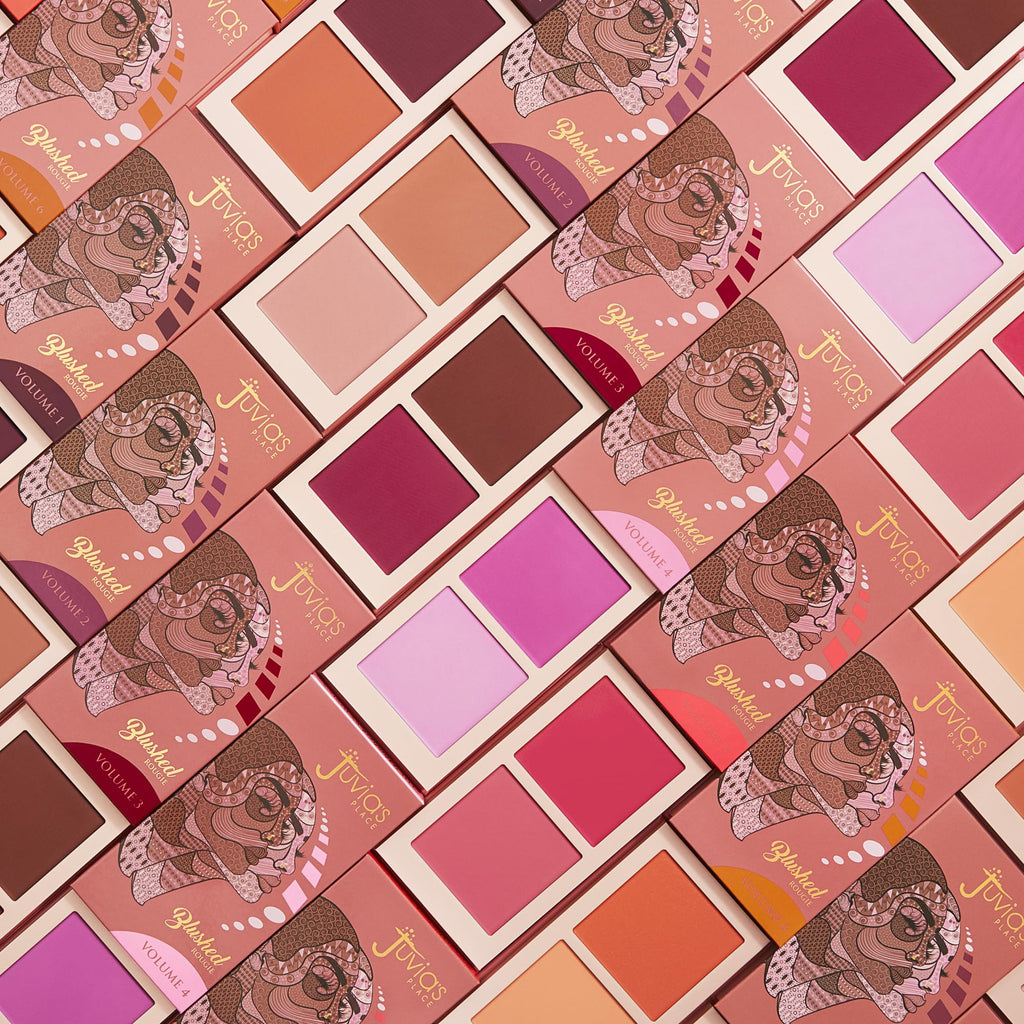 Juvia's Place Blushed Duo Blush Volume 6 – Radiant Two-Tone Pressed Mineral Blush for All Skin Tones