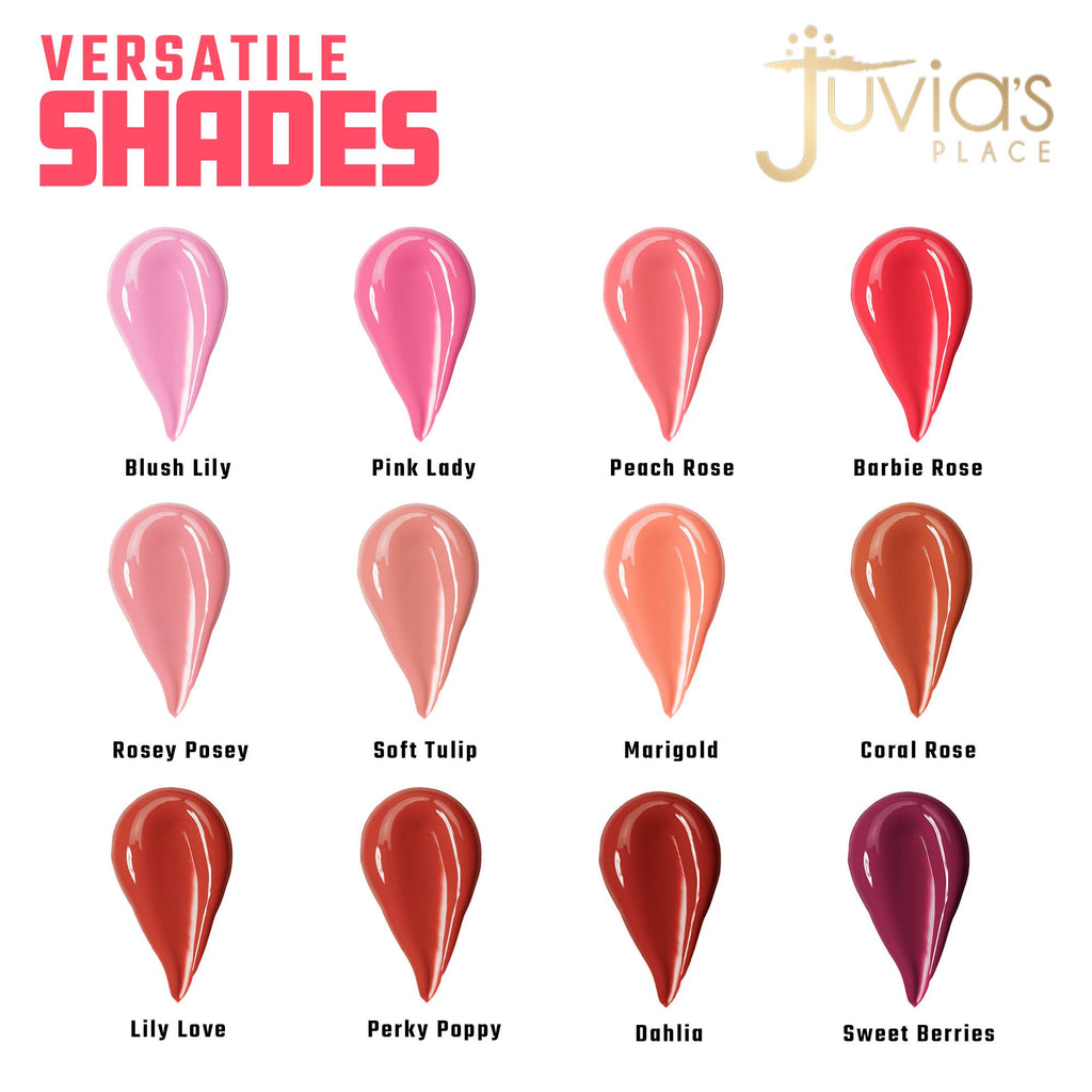 Juvia's Place Blushed Liquid Blush BlushLily – Dewy Tint for Natural or Bold Cheeks