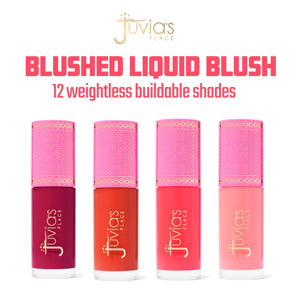 Juvia's Place Blushed Liquid Blush BlushLily – Dewy Tint for Natural or Bold Cheeks