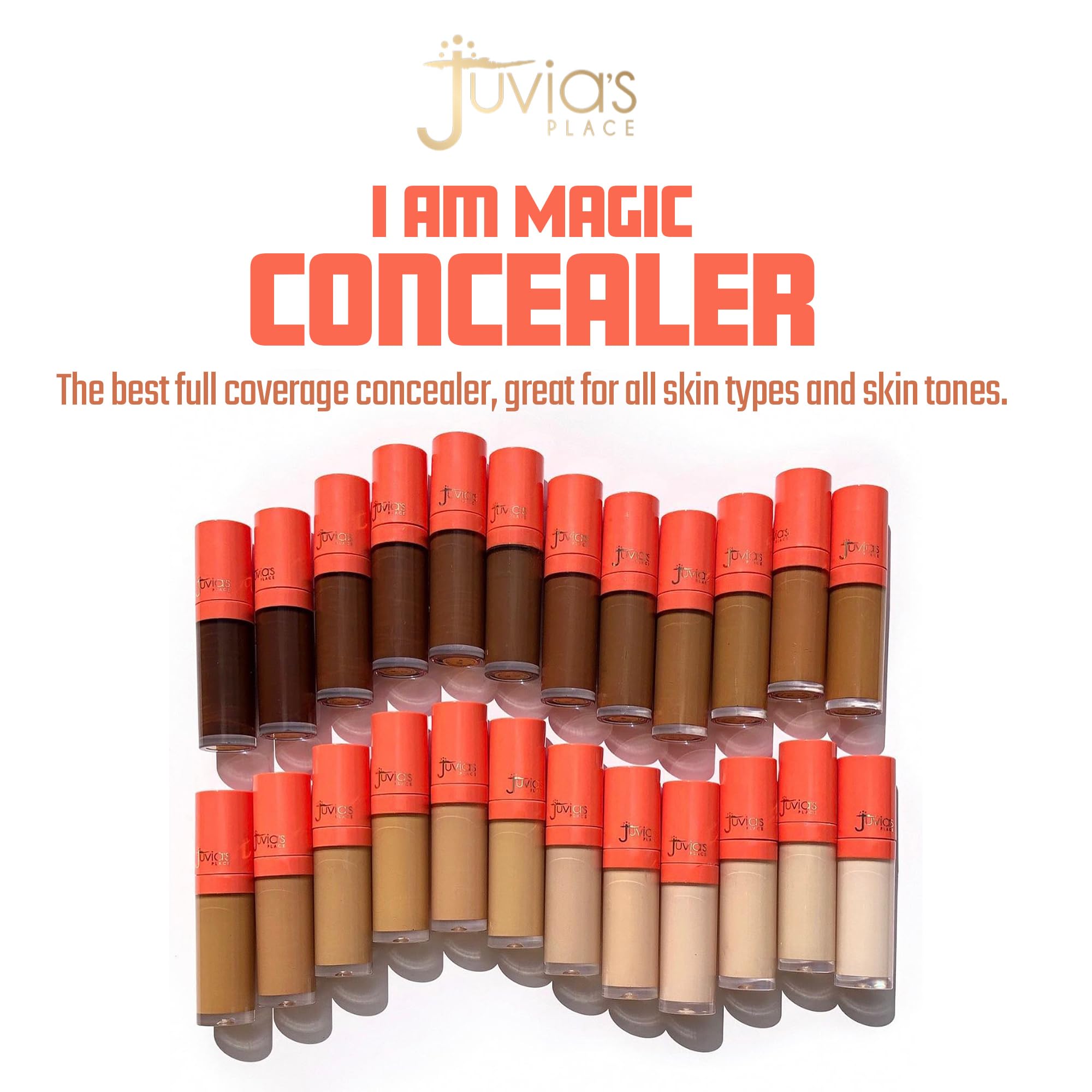 Juvia's Place I Am Magic Liquid Concealer J21 Light Neutral Pink Undertone — Full Coverage, Hydrating, Waterproof