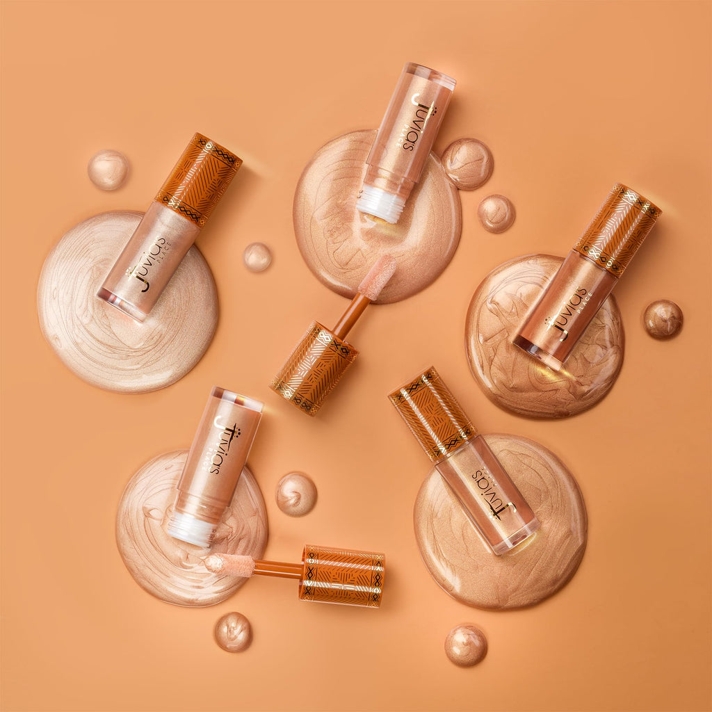 Juvia's Place Nubian Glow Liquid Luminizer – Buildable Radiance for Face & Body in Star Struck (0.27 fl oz)