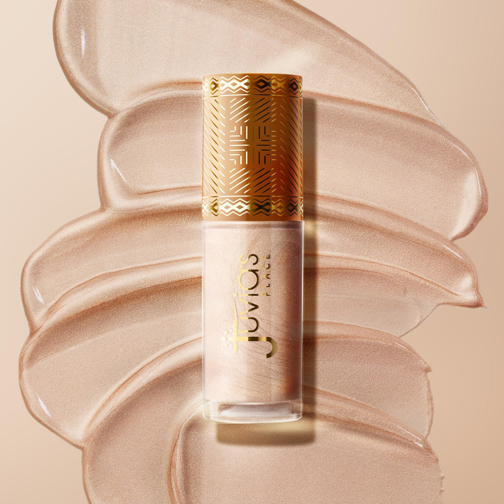 Juvia's Place Nubian Glow Liquid Luminizer – Buildable Radiance for Face & Body in Star Struck (0.27 fl oz)
