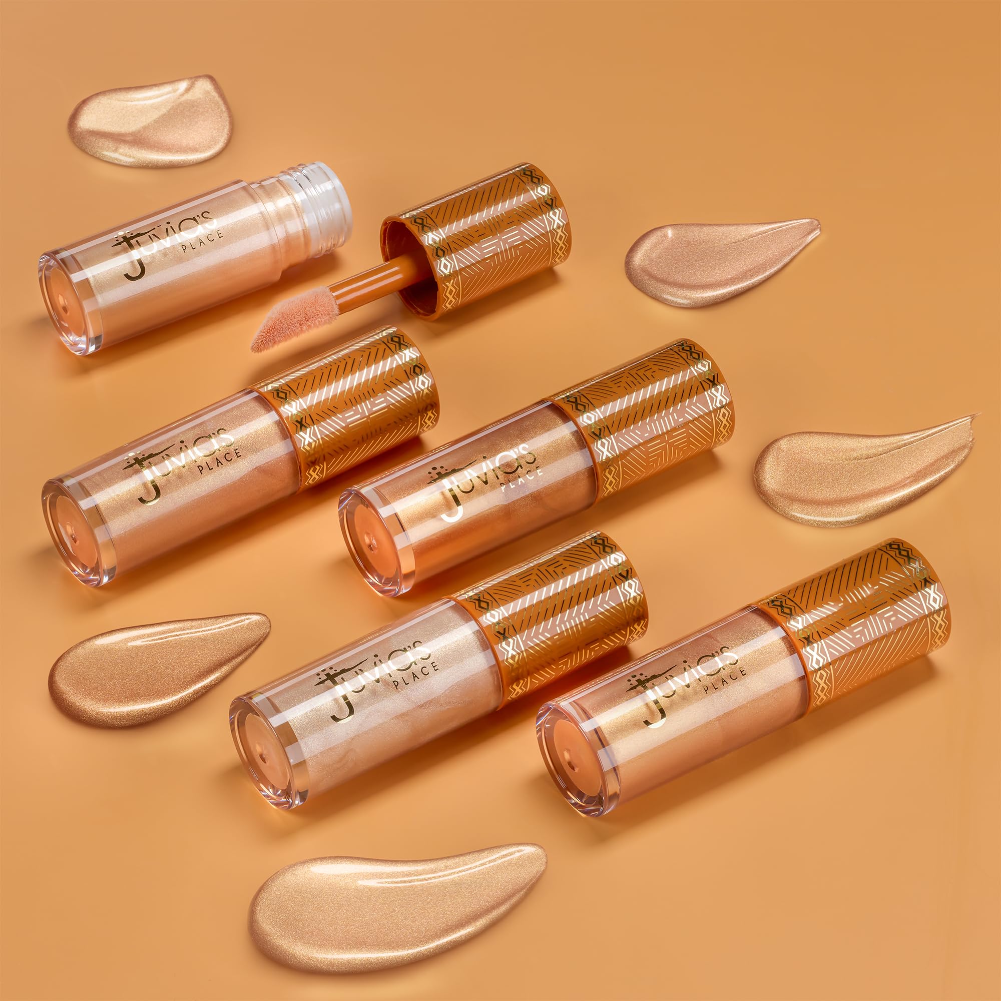 Juvia's Place Nubian Glow Liquid Luminizer – Buildable Radiance for Face & Body in Star Struck (0.27 fl oz)