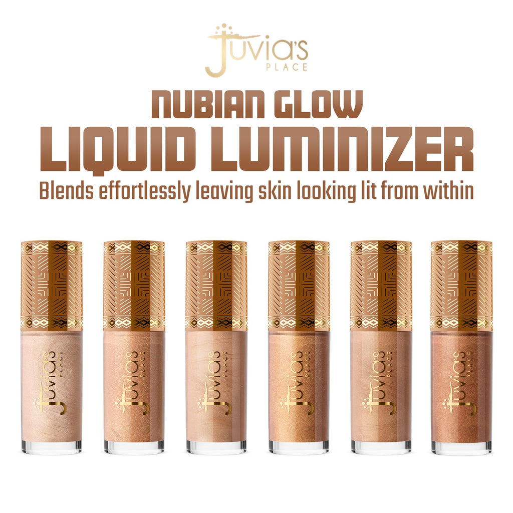 Juvia's Place Nubian Glow Liquid Luminizer – Buildable Radiance for Face & Body in Star Struck (0.27 fl oz)