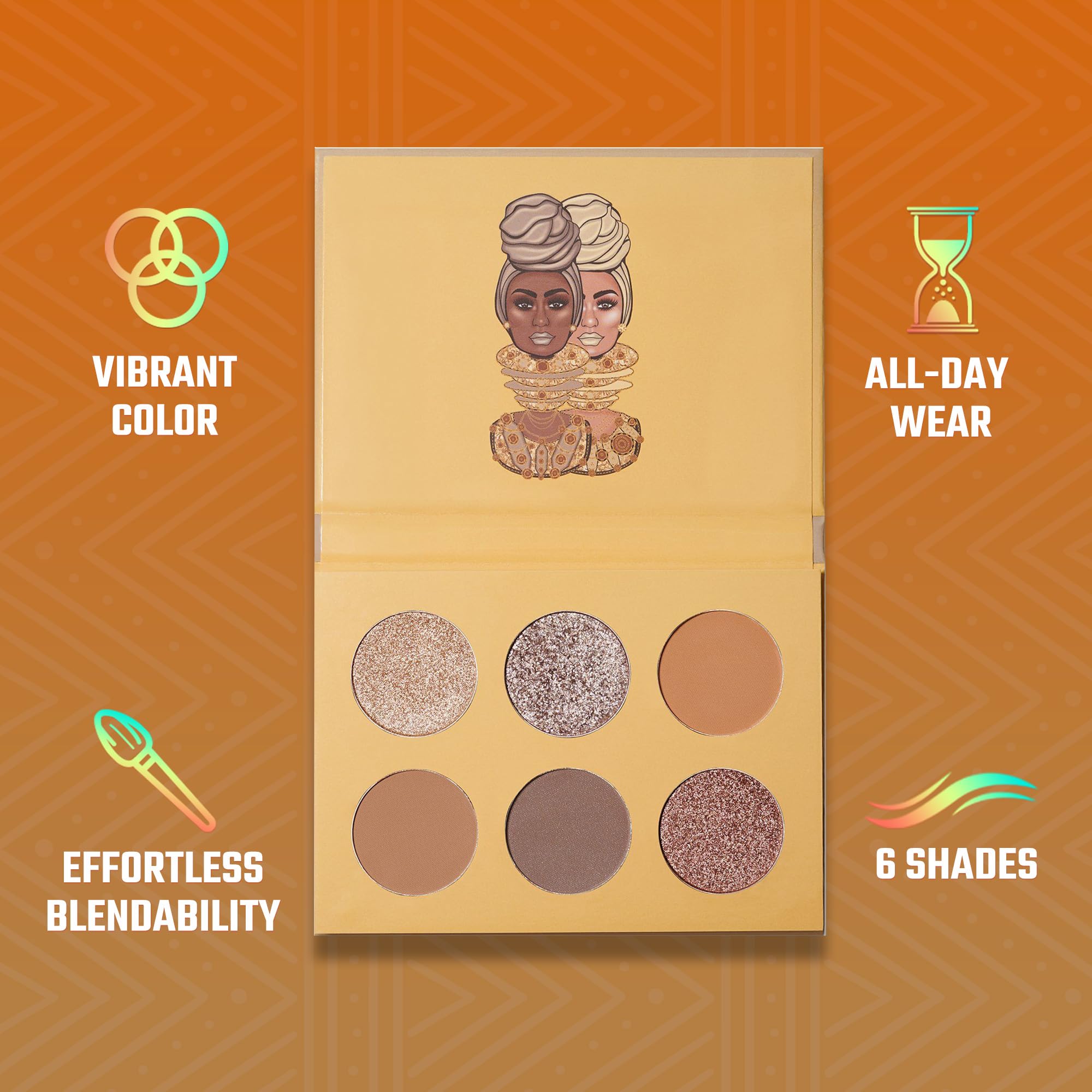 Juvia's Place Palette The Taupes – Six-Shade Nude Browns Eye Shadow Palette