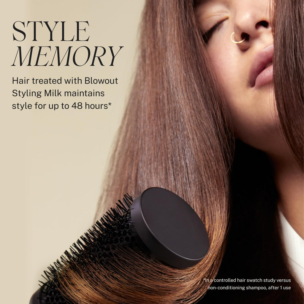 JVN Complete Blowout Styling Milk – Travel Size, Frizz Control, Heat Activated, Silicone Free