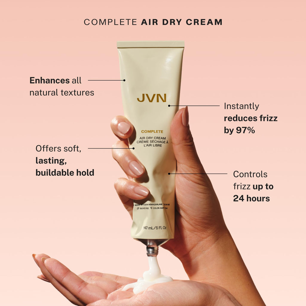 JVN Effortless Curls & Waves Set – Shampoo, Conditioner, Serum & Air Dry Cream