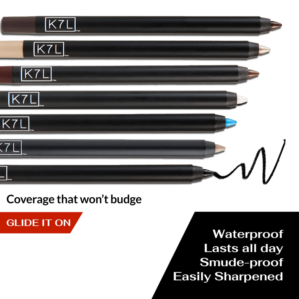 K7L Dark Brown Eyeliner – Waterproof, Smudge-Proof, Precise 12-Hour Wear
