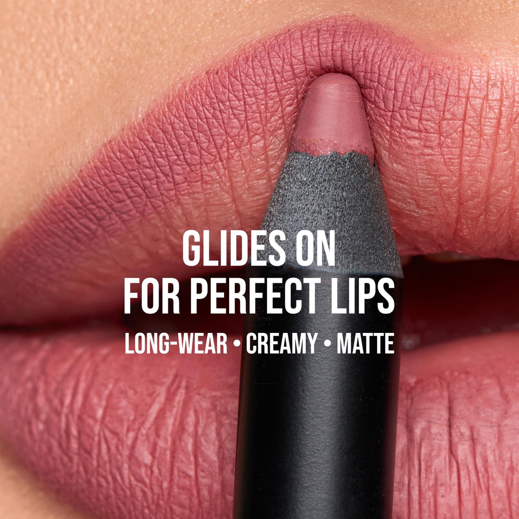 K7L Dark Pink Lip Crayon (Vegan) – Long-Lasting, Waterproof Lip Liner in Buff