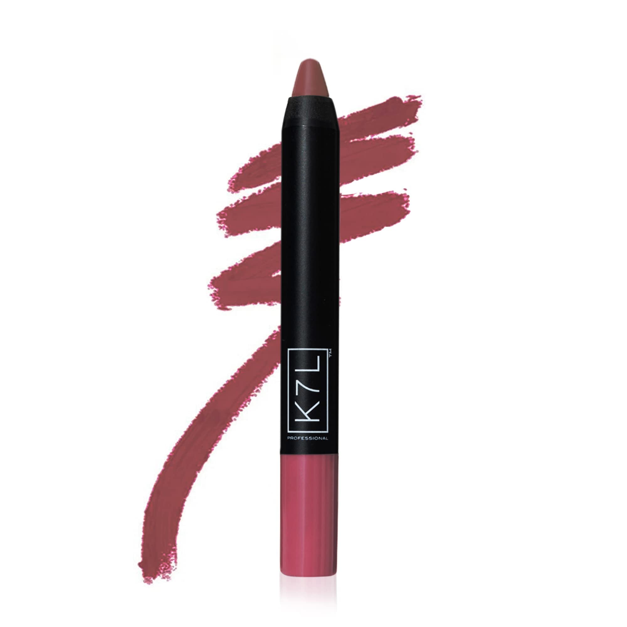 K7L Dark Purple Lipstick Crayon Matte - Retrogrape | All-Day Vegan Lip Color