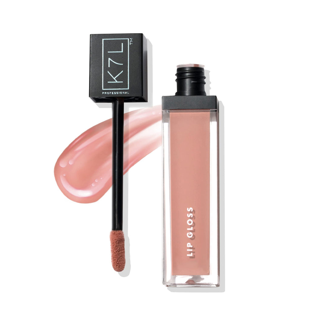 K7L Nude Pink Lip Gloss - Miel Au Lait | Subtle Color, Nourishing Shine