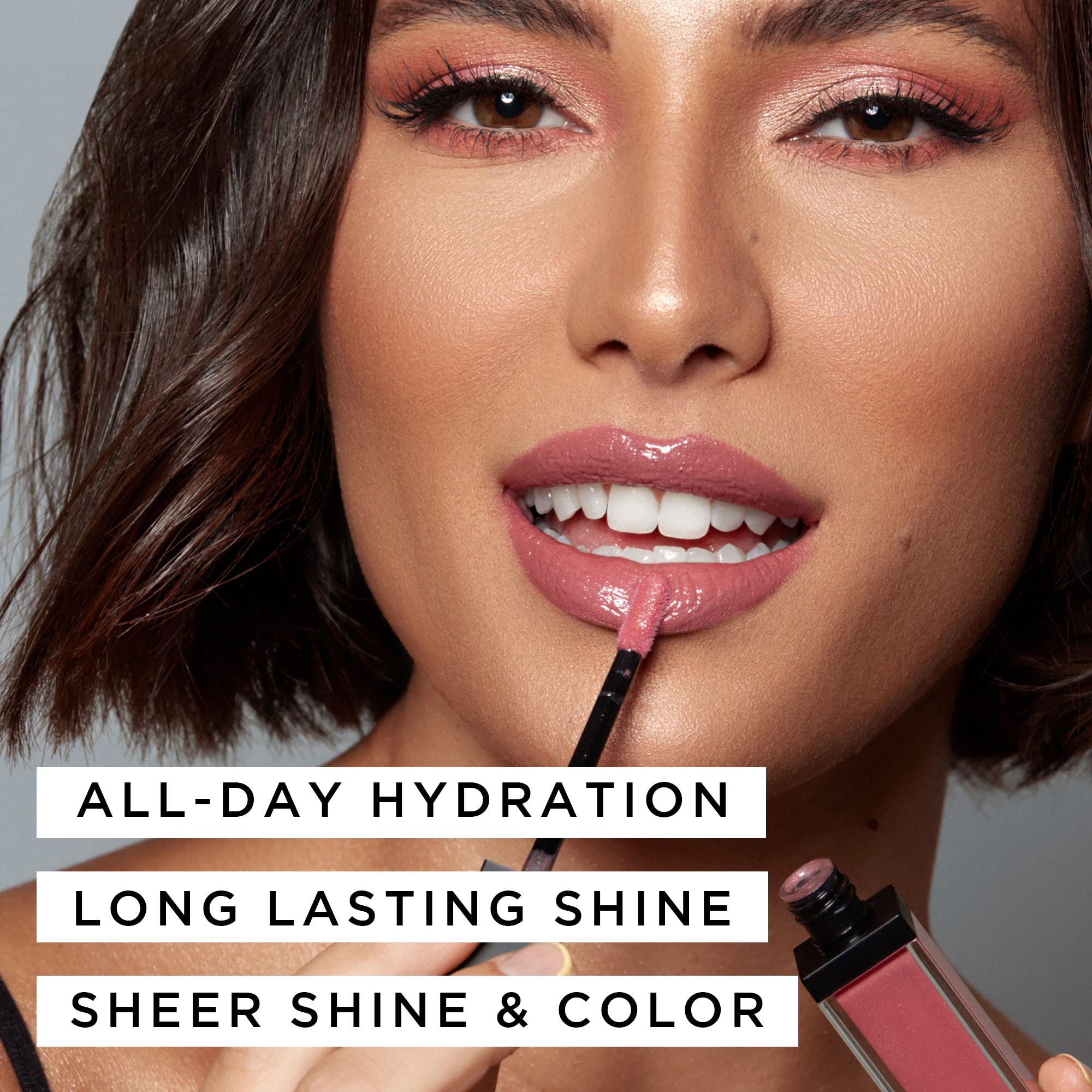 K7L Nude Pink Lip Gloss - Miel Au Lait | Subtle Color, Nourishing Shine