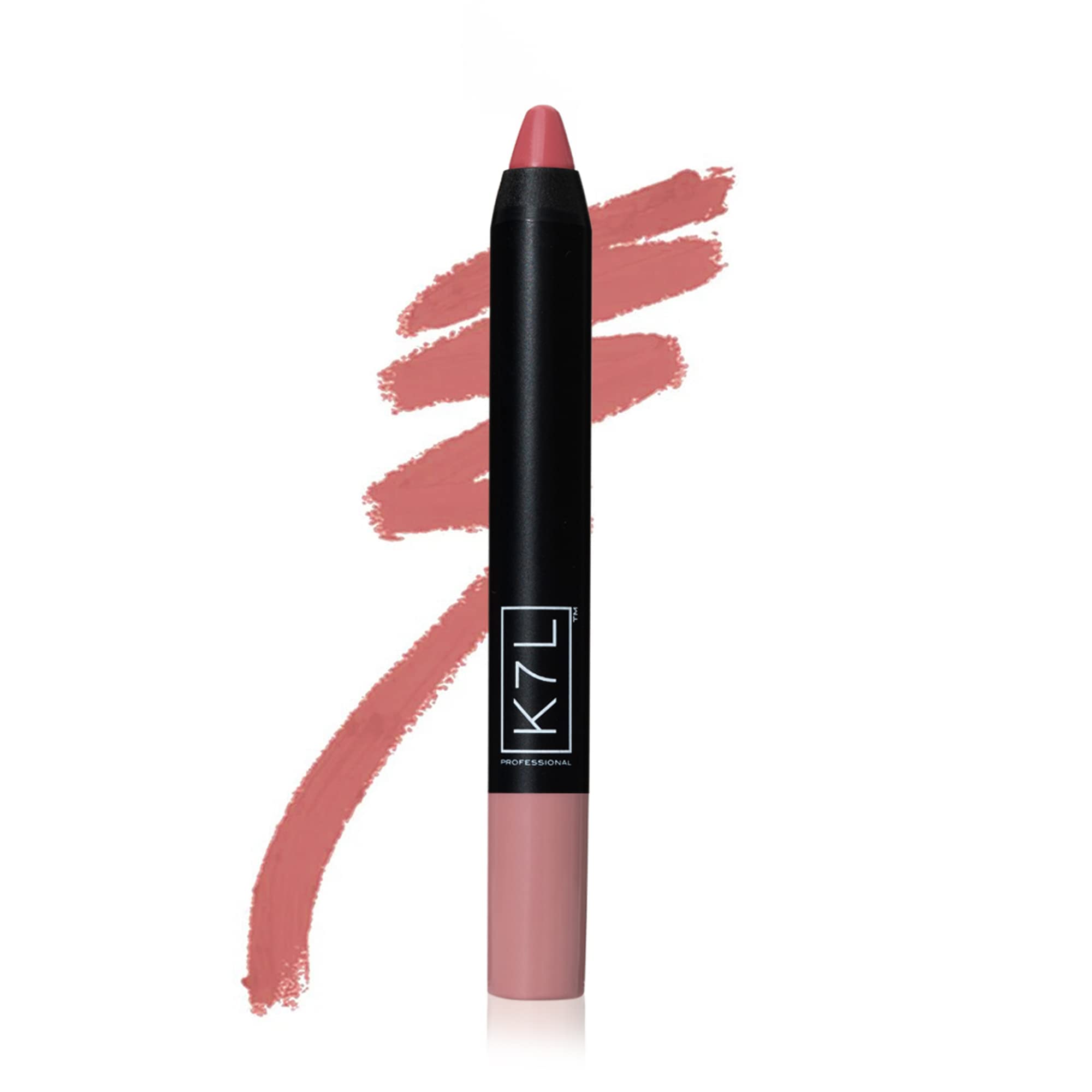 K7L Nude Pink Lipstick Crayon – Matte, One-Swipe Coverage (Tip Toe)