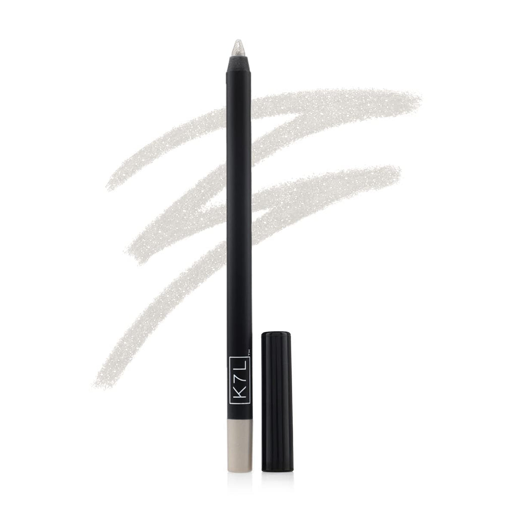 K7L Silver Shimmer Eyeliner Pencil - Waterproof, 12-Hour Wear - Disco