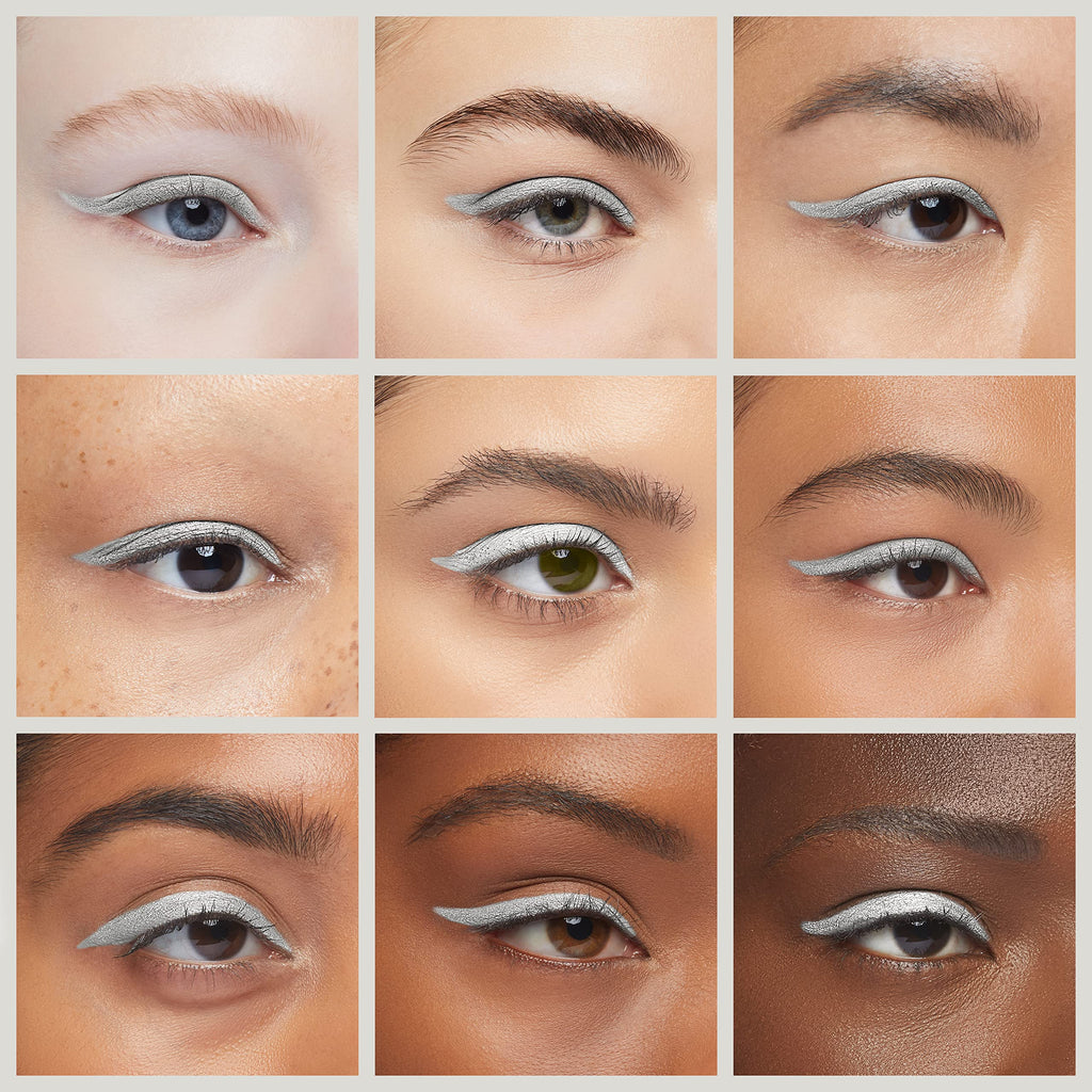 K7L Silver Shimmer Eyeliner Pencil - Waterproof, 12-Hour Wear - Disco