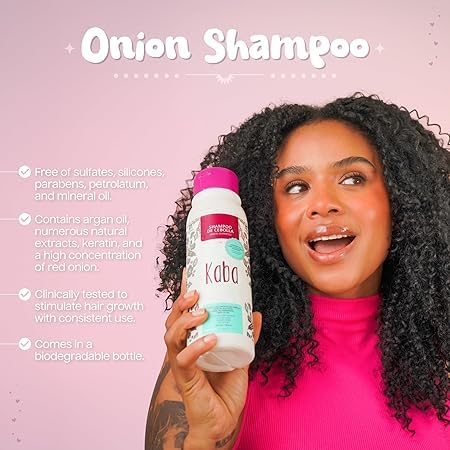 Kaba Onion Shampoo for Hair Growth – Sulfate-Free, Deep Scalp Cleansing (500 ML)