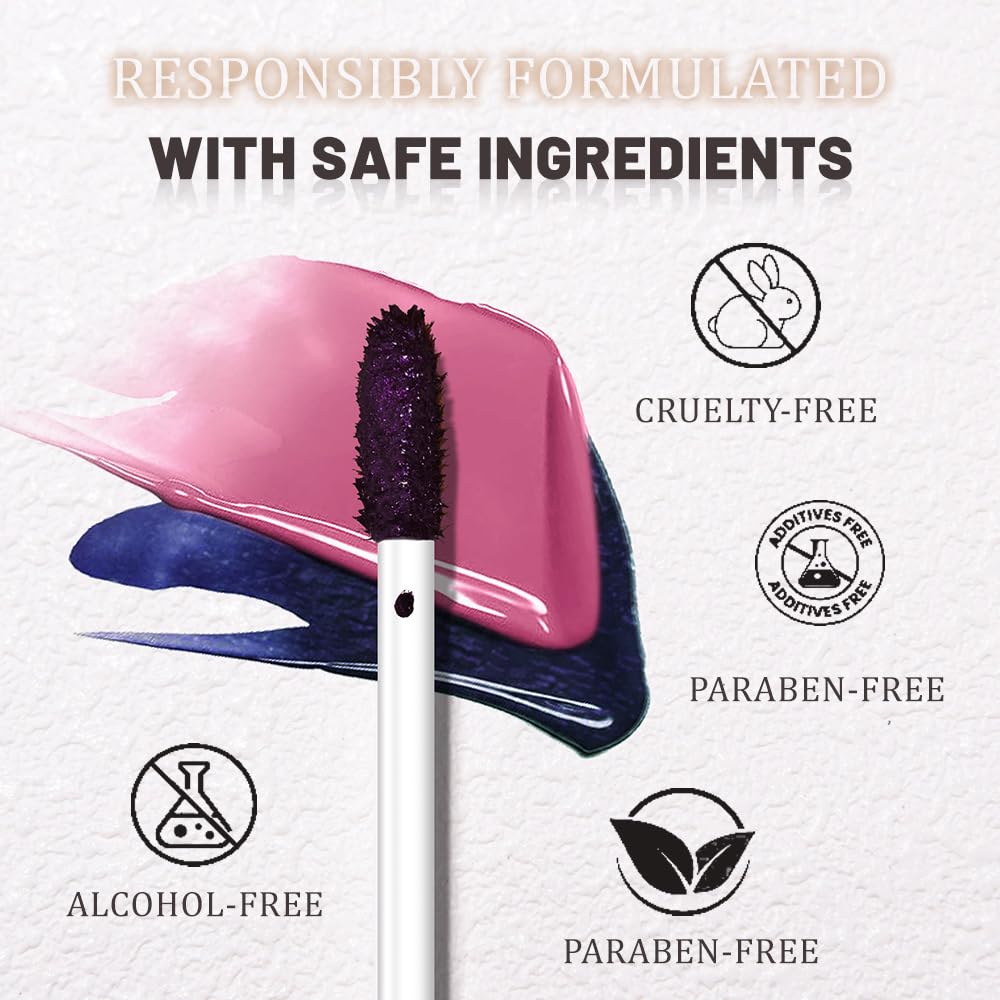 Kaely Lip Stain Peel-Off Masque 3-Piece Set – Long-Lasting Matte Tint (Vegan)