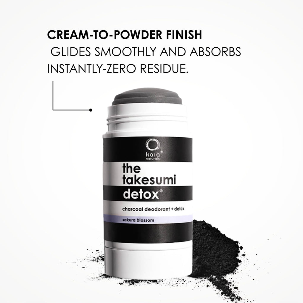 Kaia Naturals Takesumi Detox Sakura Blossom Charcoal Deodorant