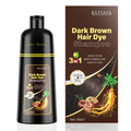 KAISASA Dark Brown Hair Dye Shampoo 3-in-1 for Gray Coverage – 500ml