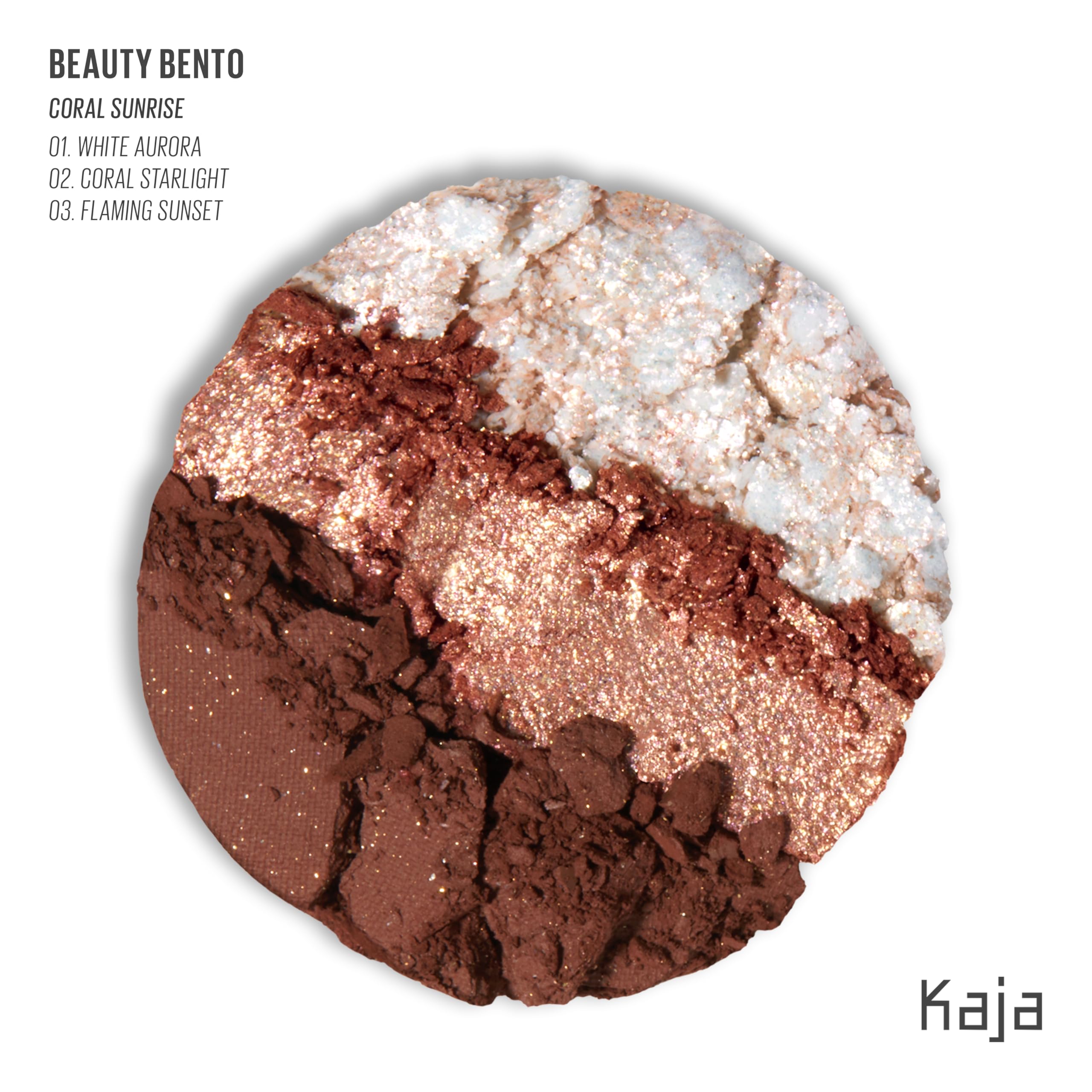 Kaja Beauty Bento Collection Coral Sunrise 18 Coral Peach – Chrome, Shimmer & Matte
