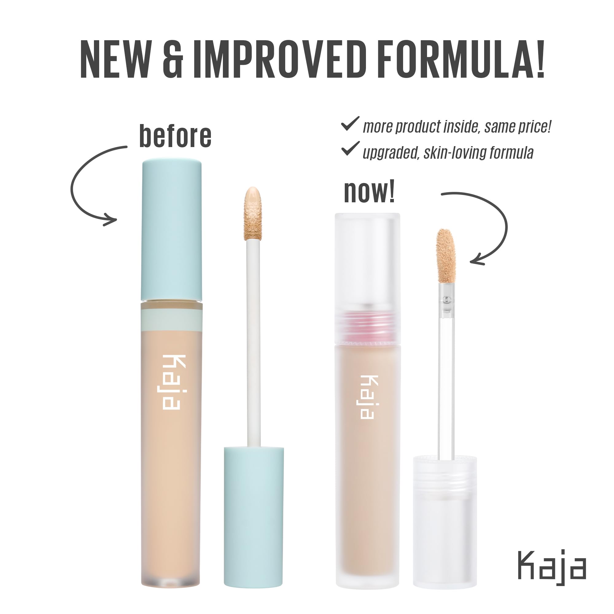 KAJA Don't Settle Concealer 04 Waffles – Hydrating, Buildable, Lightweight Coverage