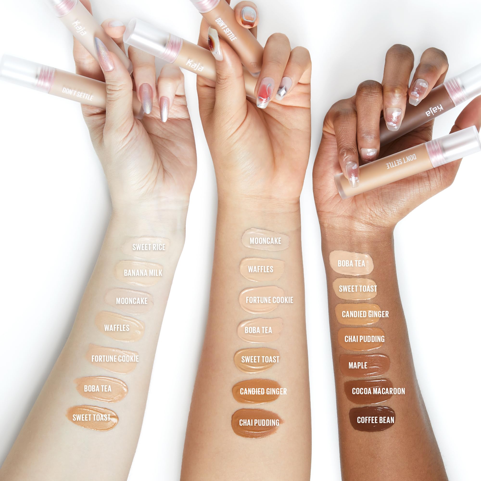 KAJA Don't Settle Concealer 04 Waffles – Hydrating, Buildable, Lightweight Coverage