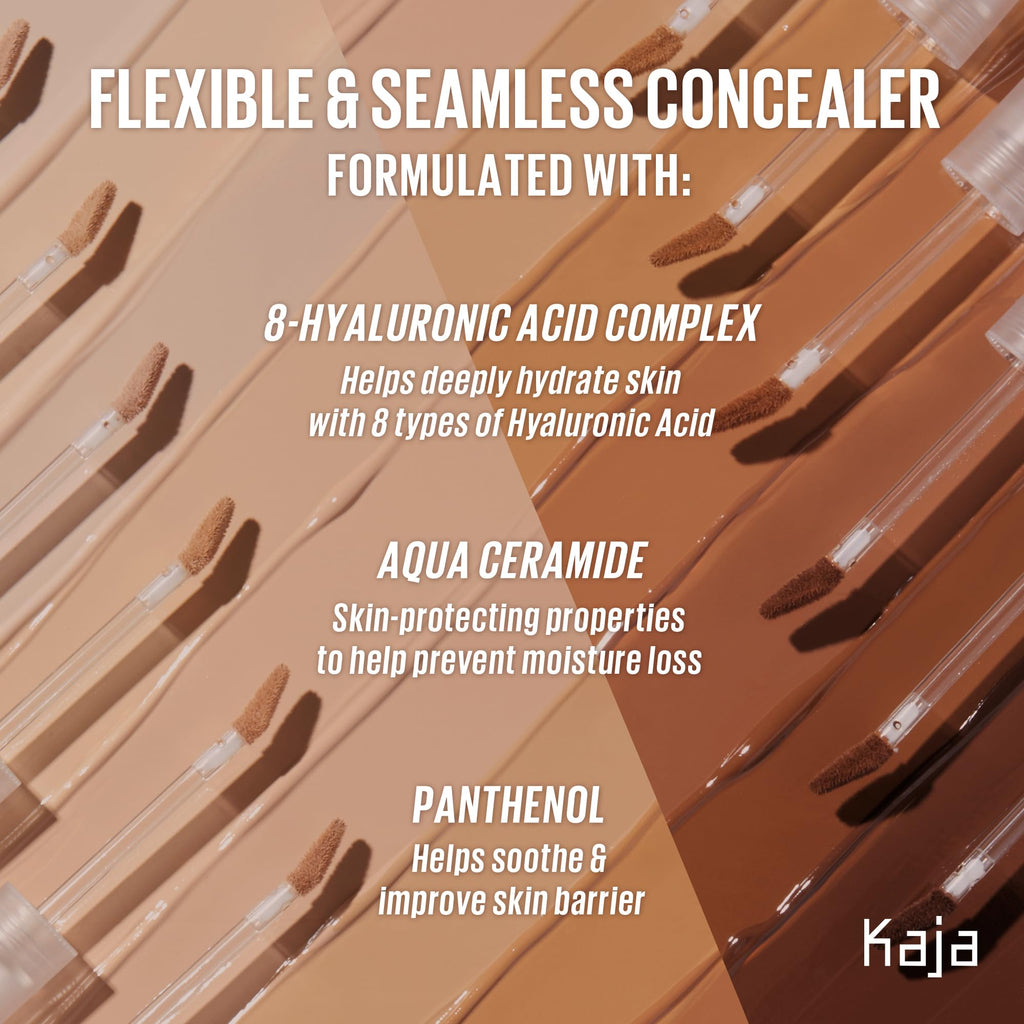 KAJA Liquid Concealer - Don't Settle 05 Fortune Cookie | Hydrating, Buildable, Lightweight Coverage
