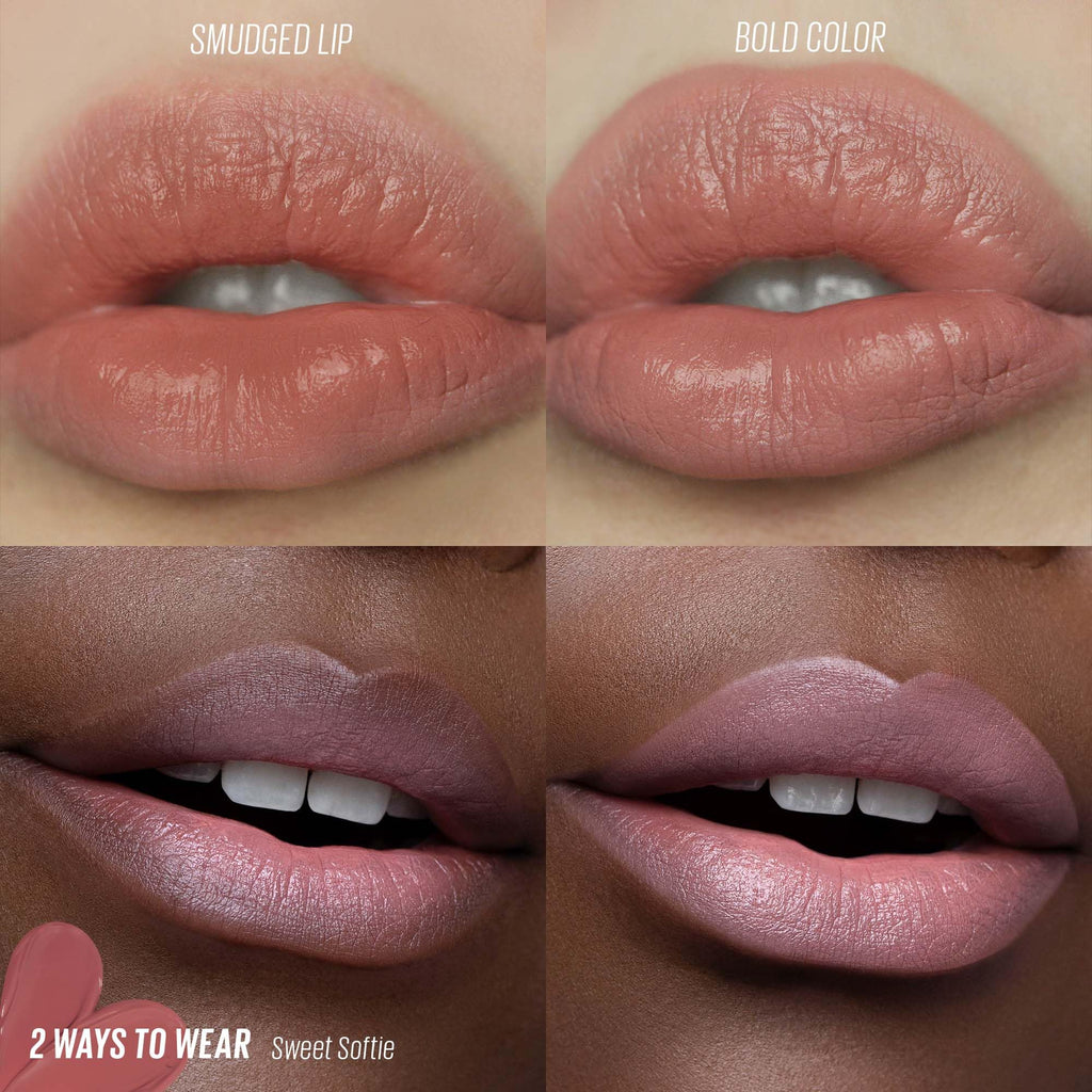 KAJA Lip Mousse Love Swipe 02 Sweet Softie — Velvet Finish, Buildable Color, Raspberry Seed Oil + Vitamin E, 0.22 oz