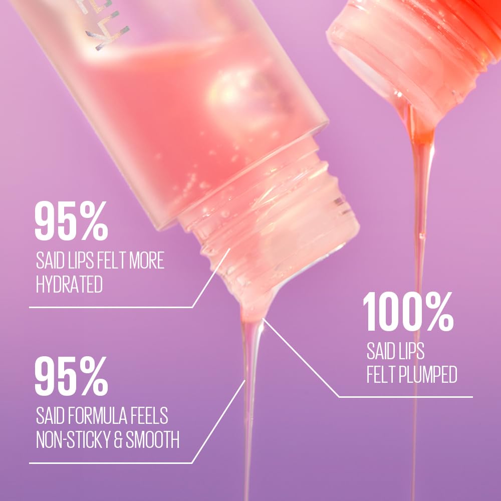 KAJA Lip Plumping Juicy Glass 05 Plum Paloma – Hydrating, Lightweight Gloss Plumper (Vegan, Cruelty-Free)