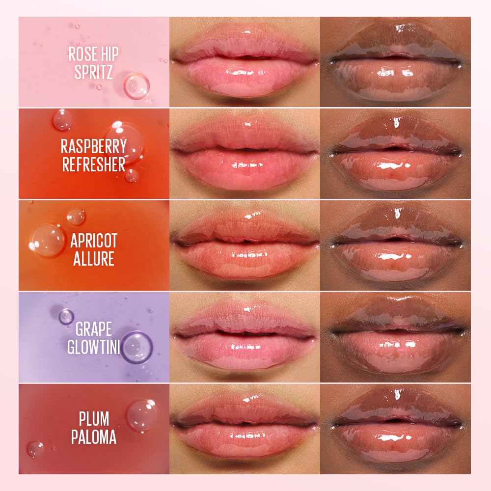 KAJA Lip Plumping Juicy Glass 05 Plum Paloma – Hydrating, Lightweight Gloss Plumper (Vegan, Cruelty-Free)