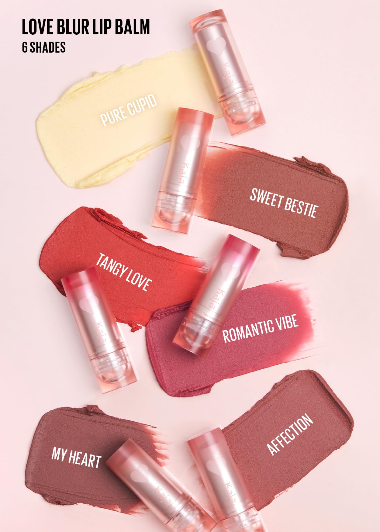 KAJA Love Blur Lip Balm 05 My Heart – Semi-Matte Daily Color Lip Balm with Shea Butter & Avocado Oil