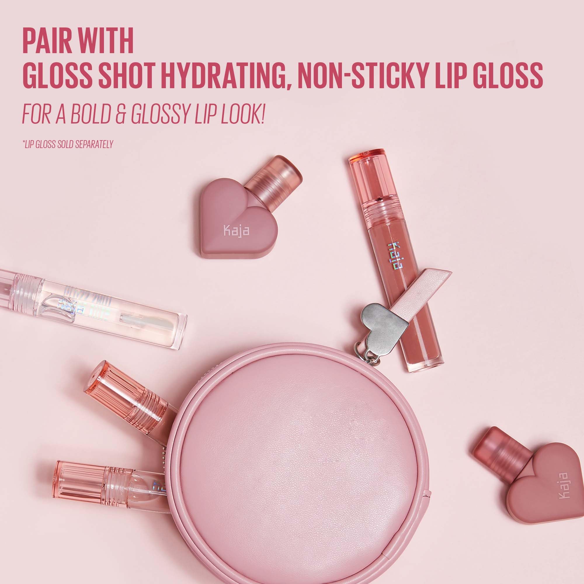 KAJA Lip Mousse Love Swipe 02 Sweet Softie — Velvet Finish, Buildable Color, Raspberry Seed Oil + Vitamin E, 0.22 oz