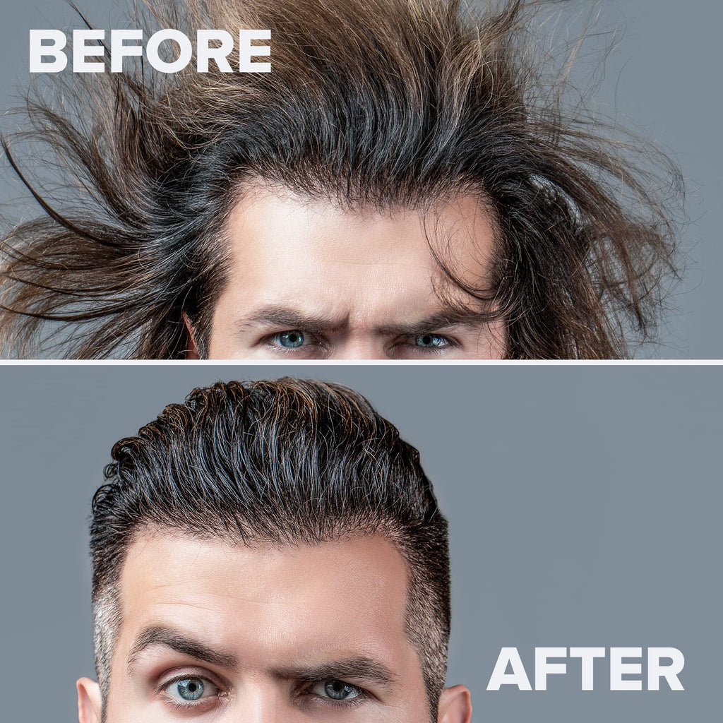 KALIVE 2 STYLE Men's Hair Styling Gel 64 oz – Strong Hold, Light Shine, Alcohol-Free, No Flaking, Fresh Scent