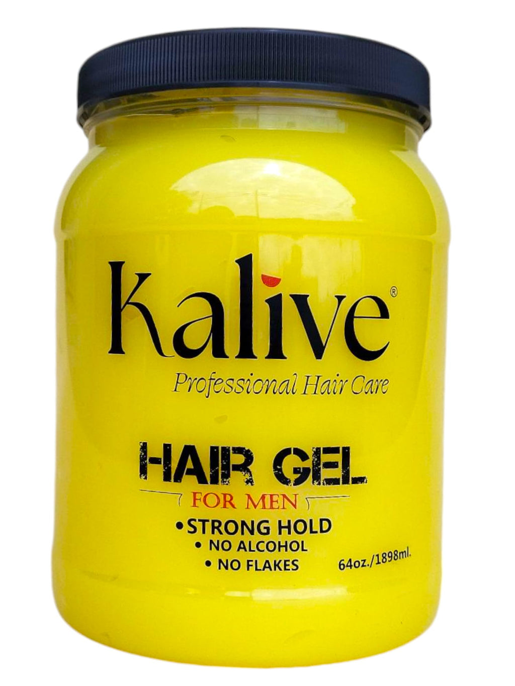 KALIVE 2 STYLE Men's Hair Styling Gel 64 oz – Strong Hold, Light Shine, Alcohol-Free, No Flaking, Fresh Scent