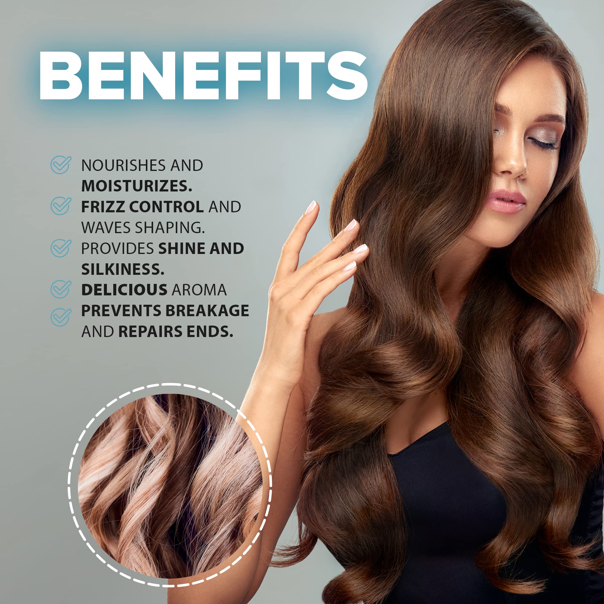 KALIVE Hair Mask – Deep Hydration & Repair (8 oz) with Keratin, Collagen & Wheat Germ
