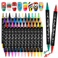 Kalolary 36 Colors Nail Art Pens Set | Dual-Tip Nail Polish Pens for DIY Nails