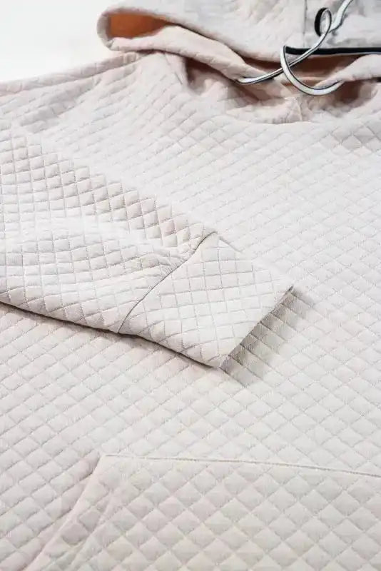 Quilted Hooded Mini Dress Women UK | Kangaroo Pocket