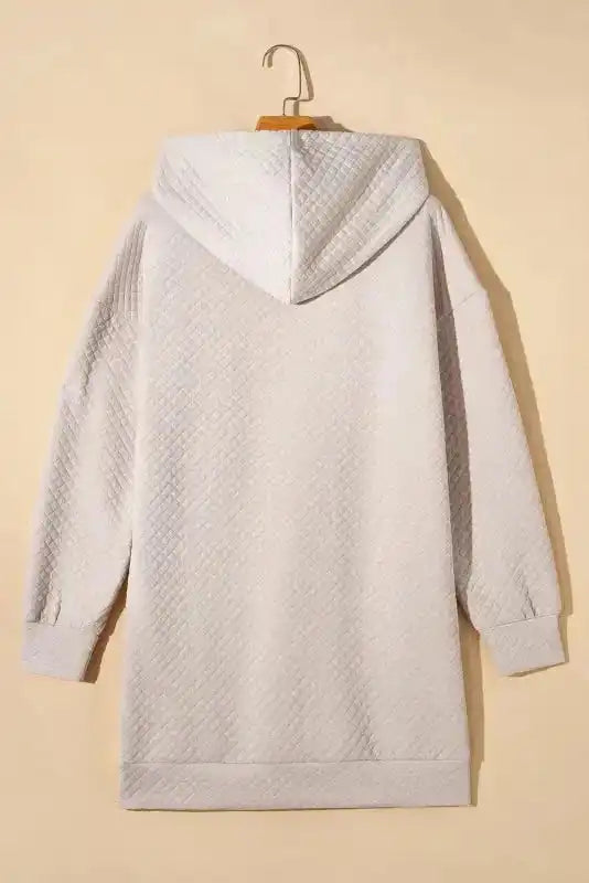 Quilted Hooded Mini Dress Women UK | Kangaroo Pocket