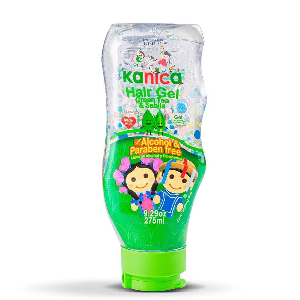 KANICA Gel with Green Tea & Aloe Vera – Paraben- and Alcohol-Free Hair Gel for Kids